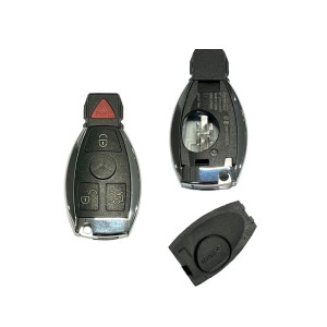 Κέλυφος Κλειδιού Αυτοκινήτου Νέου Τύπου Mercedes, για Smart Key με 4 Κουμπιά - Λάμα HU64