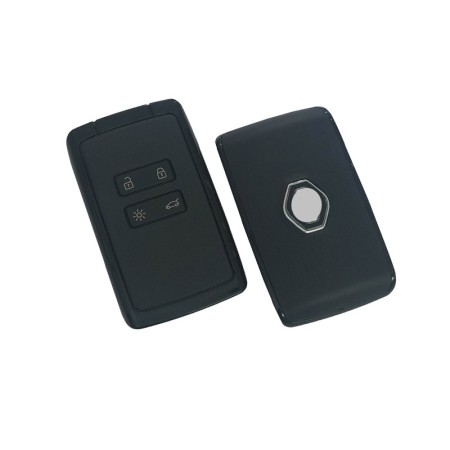 Κέλυφος για Νέες Κάρτες Τύπου Renault Αυτοκινήτου με 4 Κουμπιά (Μαύρο Χρώμα)