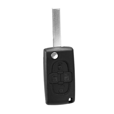 Κέλυφος Κλειδιού Τύπου Peugeot με 4 Κουμπάκια και Λάμα VA2 - Αναδιπλωμένο