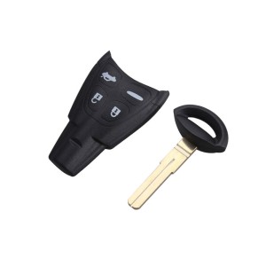 Κέλυφος Κλειδιού Αυτοκινήτου Τύπου Saab με 4 Κουμπιά - Συμπεριλαμβάνεται και η Λάμα