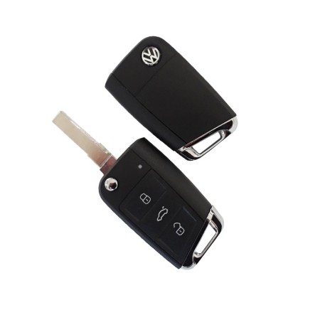Κέλυφος Κλειδών Αυτοκινήτων Seat -Skoda- VW με Λάμα HU66