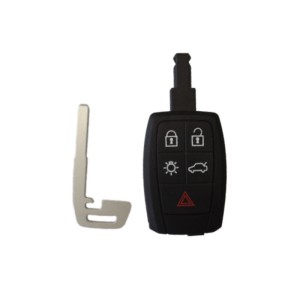 Κέλυφος Κλειδιού Αυτοκινήτου Τύπου Volvo με 5 Κουμπιά - Smart Key με Λάμα HU101