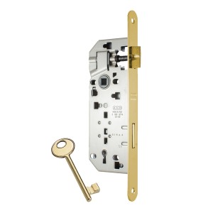 Κλειδαριά Μεσόπορτας AGB Θεσσaλονίκης PATENT GRANDE Brass Οβάλ 40x90x22x238