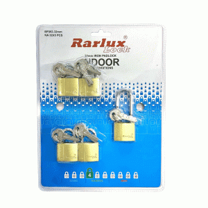 Σετ 5 Λουκέτα Ιδανικά για Στρατό 32mm KA (Με το Ιδιο Κλειδί)